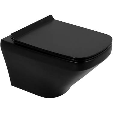 BelBagno Sela BB3201CHR-MB/BB3201SC-MB подвесной Черный матовый с сиденьем Микролифт