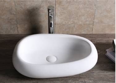 Ceruttispa CR7041B накладная, белая, асимметричная 600х400х150