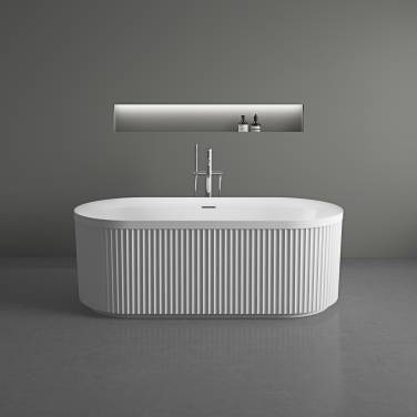 Vincea VBT-709-1700, 1700*800*585, цвет белый, щелевой перелив, слив белый