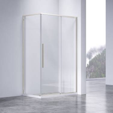 Vincea Слим-Н (Slim-N) VSR-4SN8012CLBN, 1200*800, брашированный никель, стекло прозрачное,