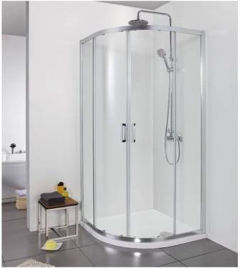Aquanet Alfa NAA2142 90x90, R550, прозрачное стекло без поддона