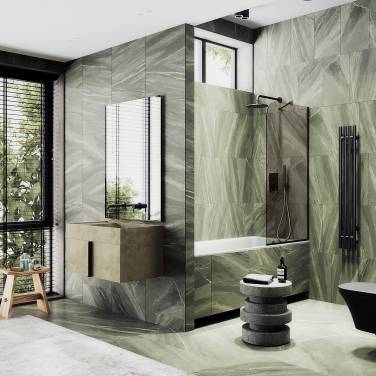 MaybahGlass в узком профиле, 6 мм, Стекло Бронза, 34x140 (MGV-127-6у) универсальная