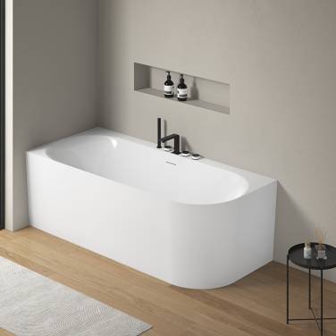 Vincea VBT-704-1800-L, 1800*800*585, цвет белый, левая, щелевой перелив, слив белый