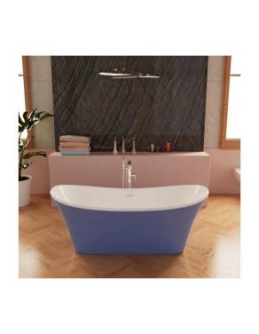 Frank F6104 White/Light blue отдельностоящая Размер:170*75*66 см