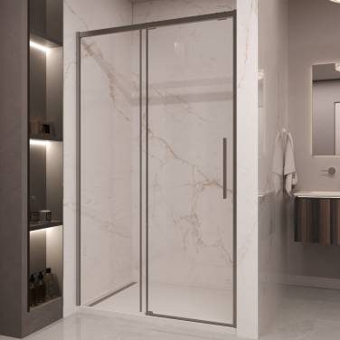 Vincea Stella VDS-1ST160CLGM, 1600, вороненая сталь, стекло прозрачное