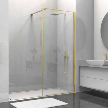 Vincea Walk-In VSW-1HS800CLG, 800*2000, брашированное золото, стекло прозрачное