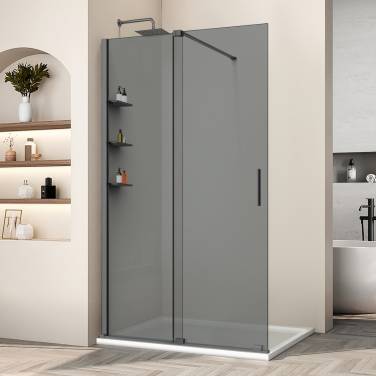 Vincea Walk-In VSW-1WSL120CGGM, 1200*2000, вороненая сталь, стекло тонированное