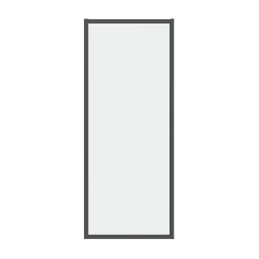 Grossman Style 200.K33.05.100.21.00 (100х195) черный матовый,стекло прозрачное, 1 место