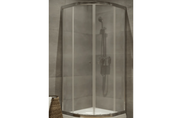 SanDav КС81 Альфа-Хром, 90*90, 1/4 круга, КН без поддона (Щ0000046849)