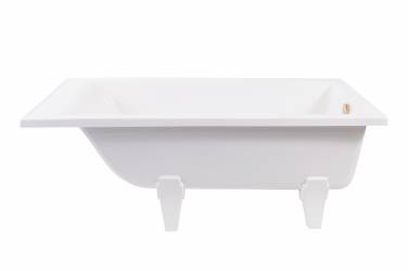 Aqua de Marco Malta белая с каменными ножками 160x78x62 см Aqua de Marco Malta белая с каменными ножками 160x78x62 см