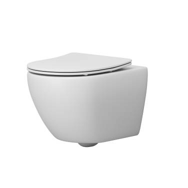 Grossman GR-4457MSQ (520х360х320) безободковый,смыв торнадо,белый матовый с тонкой крышкой,микролифт,1 место