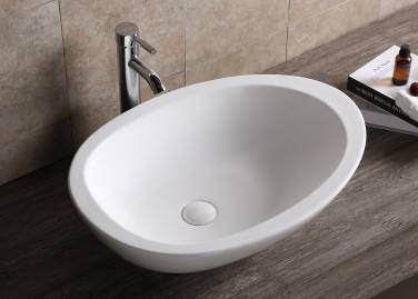 Ceruttispa CR1005 накладная, белая, асимметричный овал 660х485х160