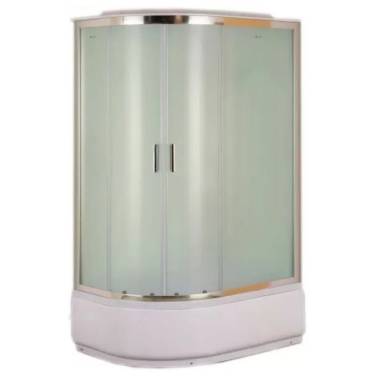 Aquanet SС-1200Q-R 1200х800мм,Прав.угол,хром, прозр/бел,4мм,купол,верх.душ,выс.поддон.Набор (285600)