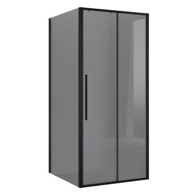 Niagara Nova NG-85-11TB-TB90-34 (110*90*195) прямоуг,раздвижн,черный матов.,стекло тонирован.,2мес без поддона