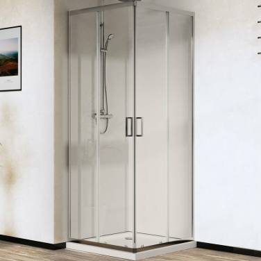 Vincea City 100х80 VSS-5CT8010CL профиль Хром стекло прозрачное без поддона