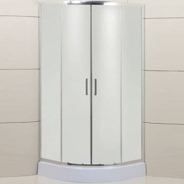 BelBagno Uno 90х90 UNO-195-R-2-90-P-Cr профиль Хром стекло рифленое без поддона