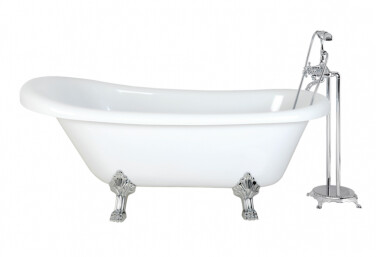 Ceruttispa CLASSIC 150 (1570x770x740) на львиных алюминиевых хромированных лапах
