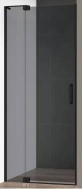 Cezares Slider (SLIDER-B-1-70/80-GRIGIO-NERO) профиль черный/стекло серое