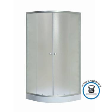 Niagara NG-003-14 (800х800х1950) низкий поддон стекло МАТОВОЕ 2 места