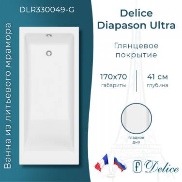 Delice Diapason Ultra с узким бортом 170х70 глянцевая DLR330049-G