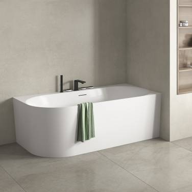 Vincea VBT-704-1800-R, 1800*800*585, цвет белый, правая, щелевой перелив, слив белый