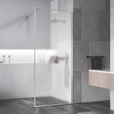 Vincea Walk-In VSW-1HP110FLBN, 1100*2000, брашированный никель, стекло рифленое