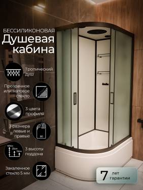 Frank F412/2R М Black правосторонняя высокий поддон