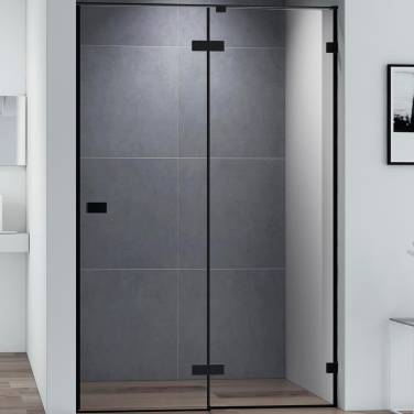 Cezares Bellagio 140 BELLAGIO-B-12-140-C-NERO профиль Черный матовый стекло прозрачное