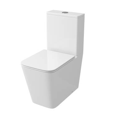Grossman GR-4418SQ (610х365х825) безободковый,белый с тонкой крышкой,микролифт,смыв торнадо,2 места