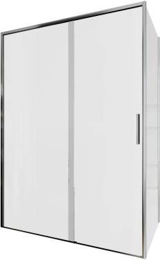 Aquanet Pleasure Evo 140x90 AE65-140x90-CT профиль хром, прозрачное стекло без поддона