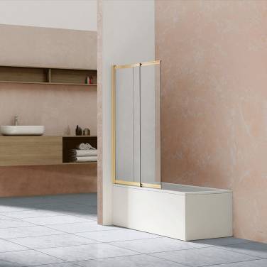 Vincea VSB-1E100CLG, 1000*1450, брашированное золото, стекло прозрачное
