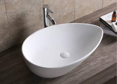 Ceruttispa CR7030 накладная, белая, каплевидная, высокая 660х440х165
