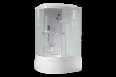 Royal Bath 8120BK1-T (прозрачное) правая 120x80x217