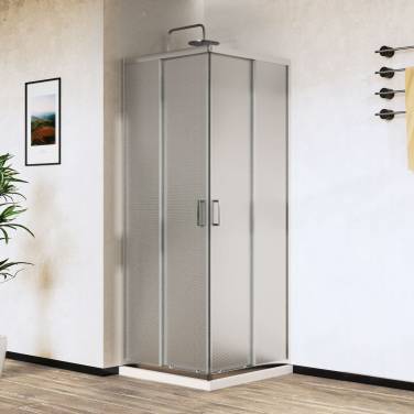 Vincea City VSS-5CT9010MT, 1000*900, хром, стекло текстурное без поддона