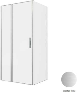 Allen Brau Priority 100x90 3.31029.BA + 3.31044.BA серебро браш без поддона