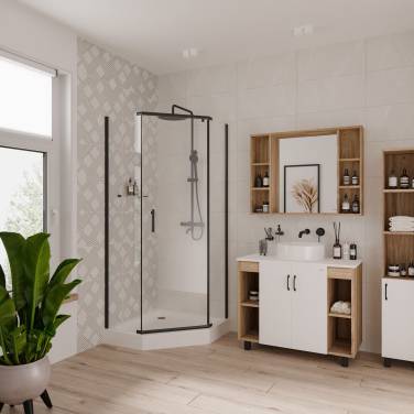 Niagara Nova NG-6805-08 BLACK 90x90 без поддона