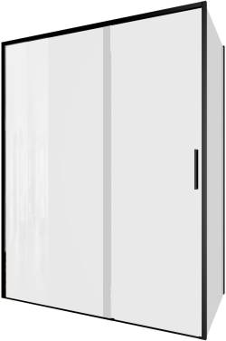 Aquanet Pleasure Evo 150x90 AE65-150x90-BT профиль черный, прозрачное стекло без поддона