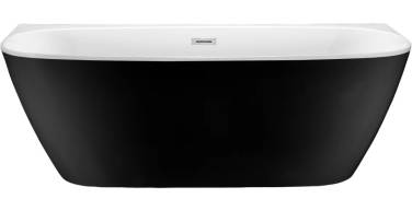 Esbano San Marino 170x80 см/с ножками/со сливом-переливом/с донным клапаном/black Esbano San Marino 170x80 см/с ножками/со сливом-переливом/с донным клапаном/black