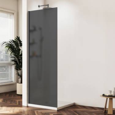 Vincea Walk-In VSW-1HWS900GFGM, 900*2000, вороненая сталь, стекло матовое тонированное