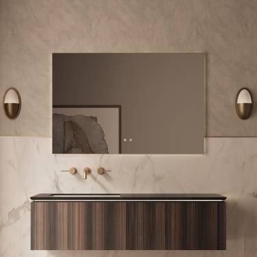 Vincea Luxe 1400 подвесная, 2 выкатных ящика soft close, натуральный орех