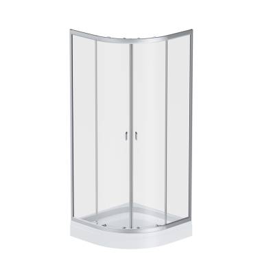 AM.PM W88E-205-080MT64 X-Joy Twin Slide c поддоном, 80x80