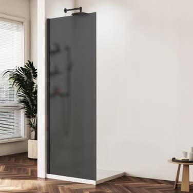 Vincea Walk-In VSW-1HWS900GFB, 900*2000, черный матовый, стекло матовое тонированное