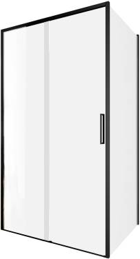 Aquanet Pleasure Evo 110x90 AE65-110x90-BT профиль черный, прозрачное стекло без поддона