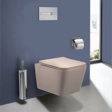 Vincea Q-Line VT1-12MC безободковый, ультратонкое soft close сиденье, капучино матовый