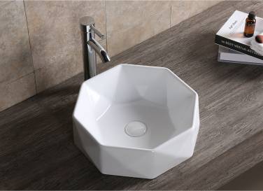 Ceruttispa CR0057 накладная, белая, многогранная 420х420х130