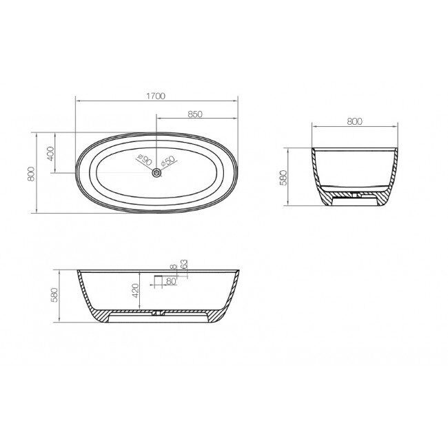NT Bagno Palermo 170*80 NT203 NT Bagno Palermo 170*80 NT203