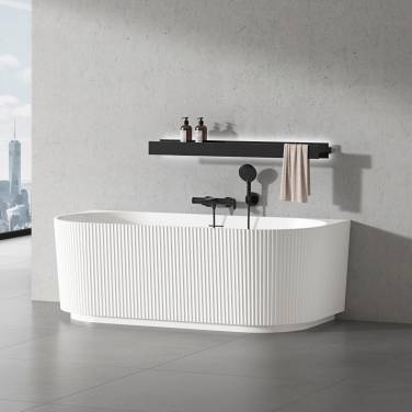 Vincea VBT-706-1700, 1700*800*585, цвет белый, щелевой перелив, слив белый