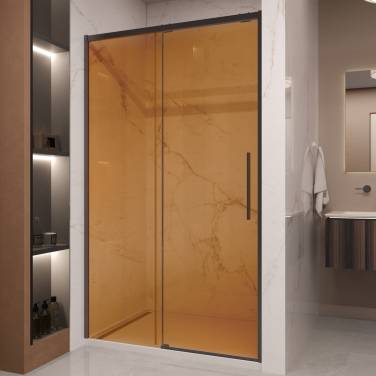 Vincea Stella VDS-1ST120GSB, 1200, черный, стекло янтарь