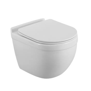 BelBagno SENSO-TOR BB017CH-TOR/SC безободковый с сиденьем и смывом TORNADO (чаша)