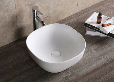 Ceruttispa CR0077 накладная, белая, квадратная 410х410х145